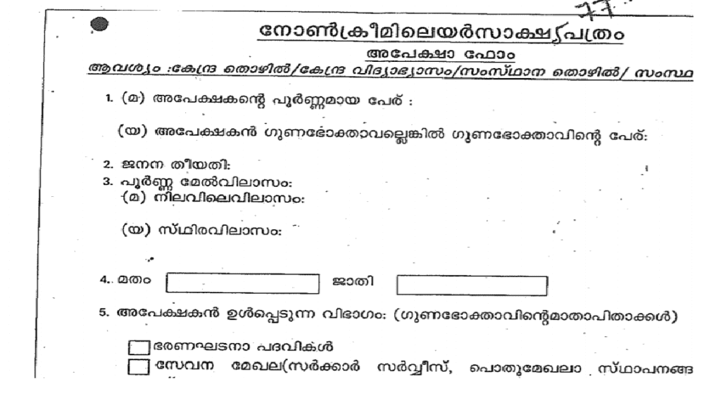 Non-creamy certificate form pdf preview